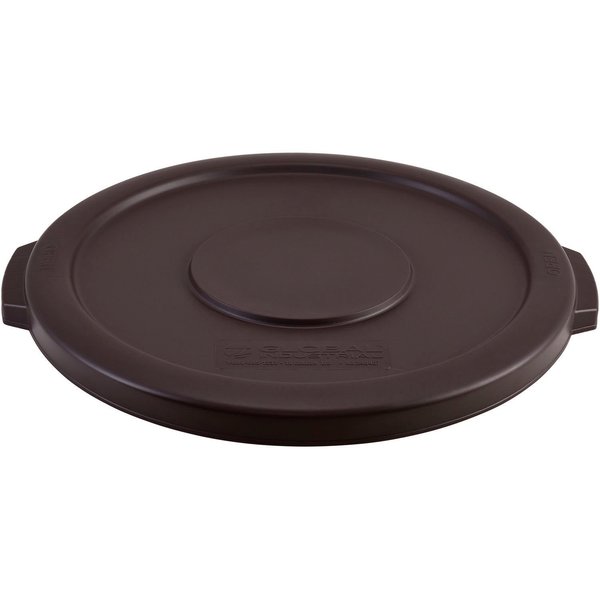 Global Industrial Plastic Trash Can Lid, 10 Gallon, Brown 240457BN